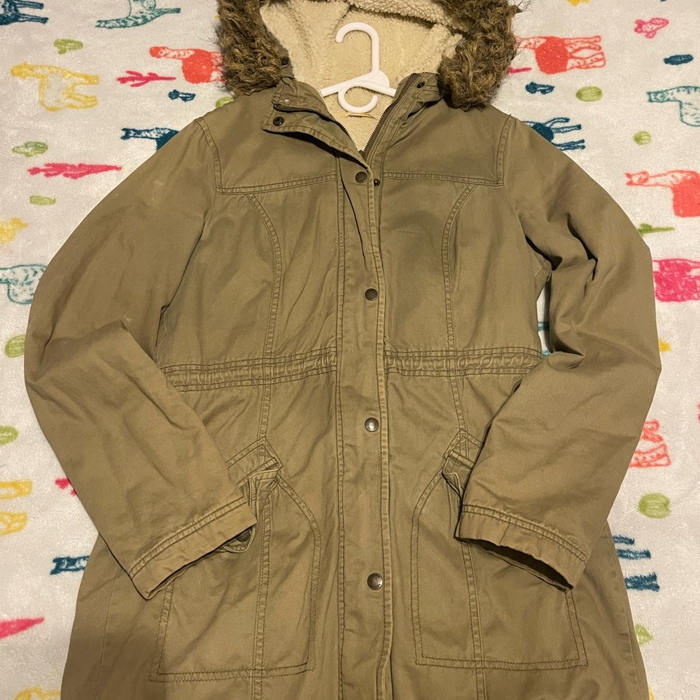 Vintage Hollister Jacket w/ Fur Hood and Interior